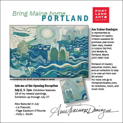 Click here to view Art Opening at Portland Art Gallery Jul 2 2026 by Ann Trainor Domingue