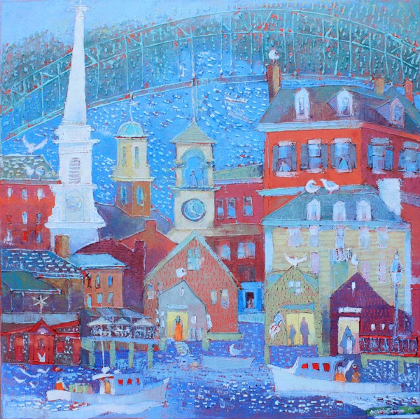 Click here to view Patchwork Village by Ann Trainor Domingue