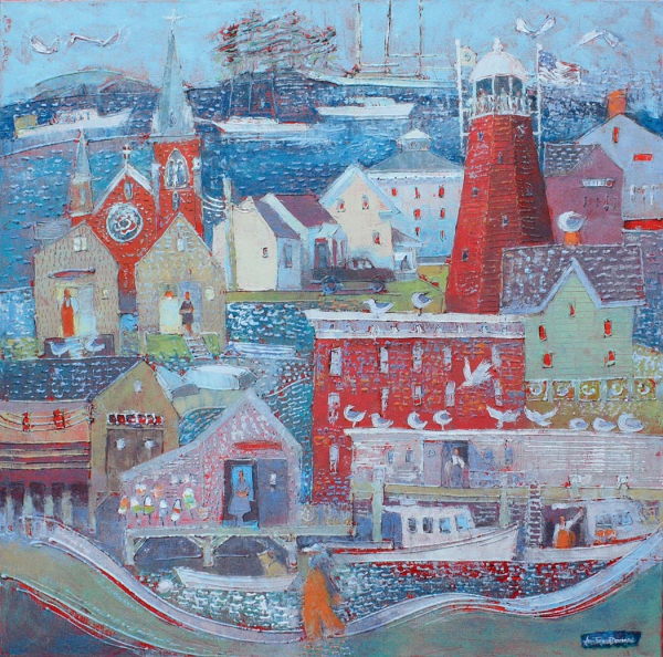 Click here to view Village at the Edge of the Sea Portland by Ann Trainor Domingue