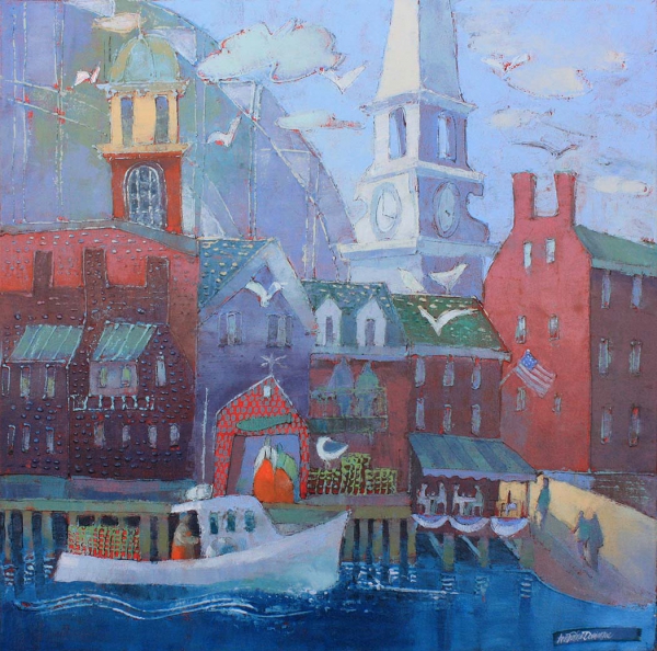 Click here to view Village on the Piscataqua Portsmouth by Ann Trainor Domingue