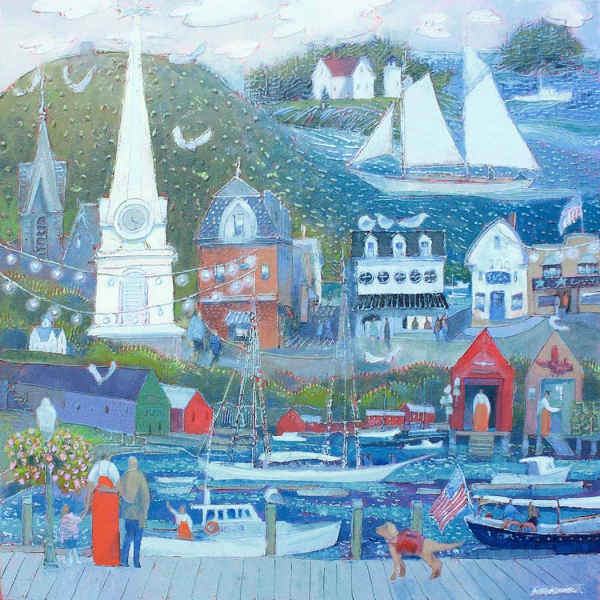 Click here to view Village at Camden Harbor by Ann Trainor Domingue