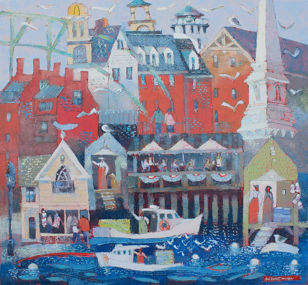 Click here to view Village Under the Bridges, Portsmouth by Ann Trainor Domingue