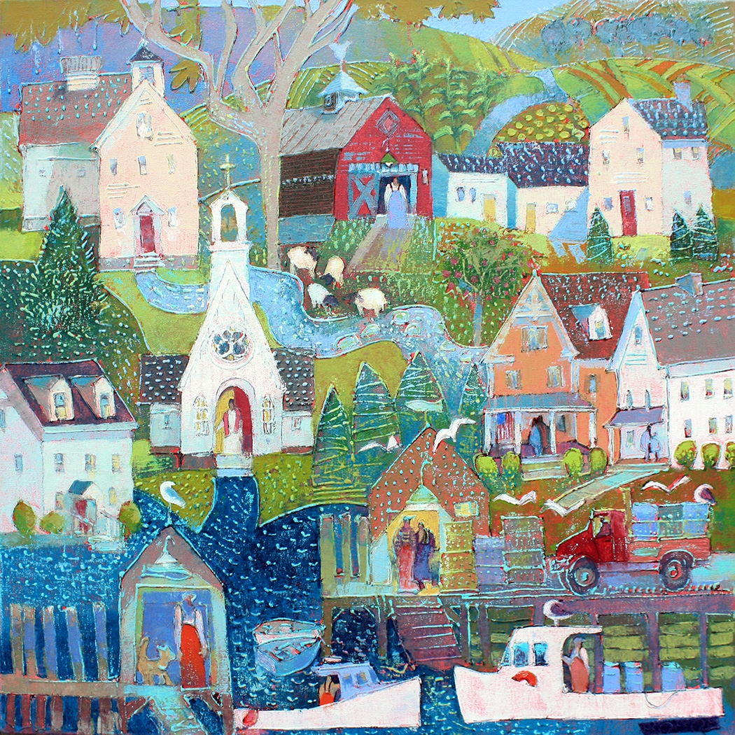 Click here to view Village Down to the Sea by Ann Trainor Domingue