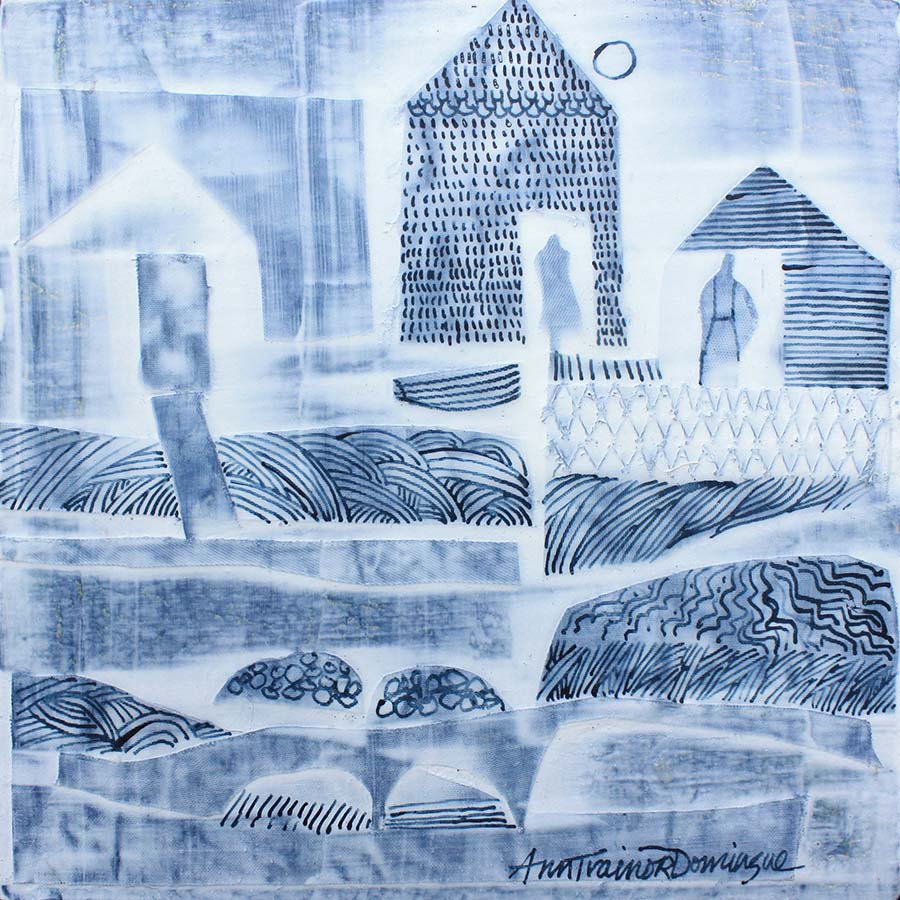 Click here to view Life Fabric Indigo by Ann Trainor Domingue
