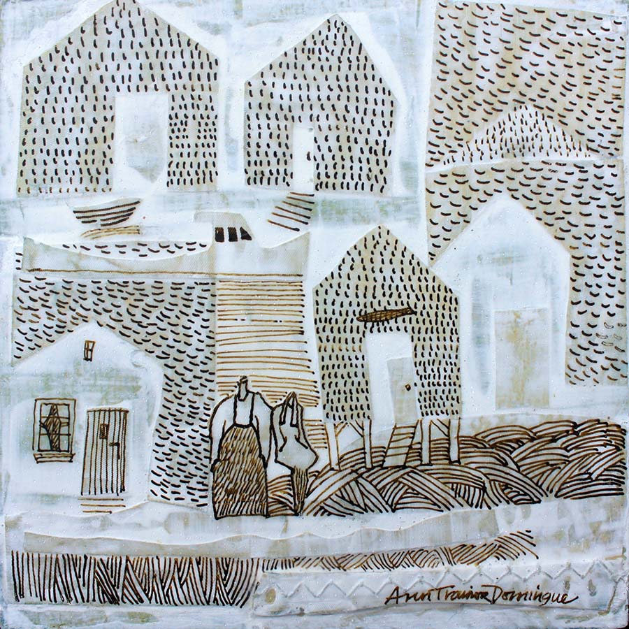 Click here to view Life Fabric Sepia by Ann Trainor Domingue