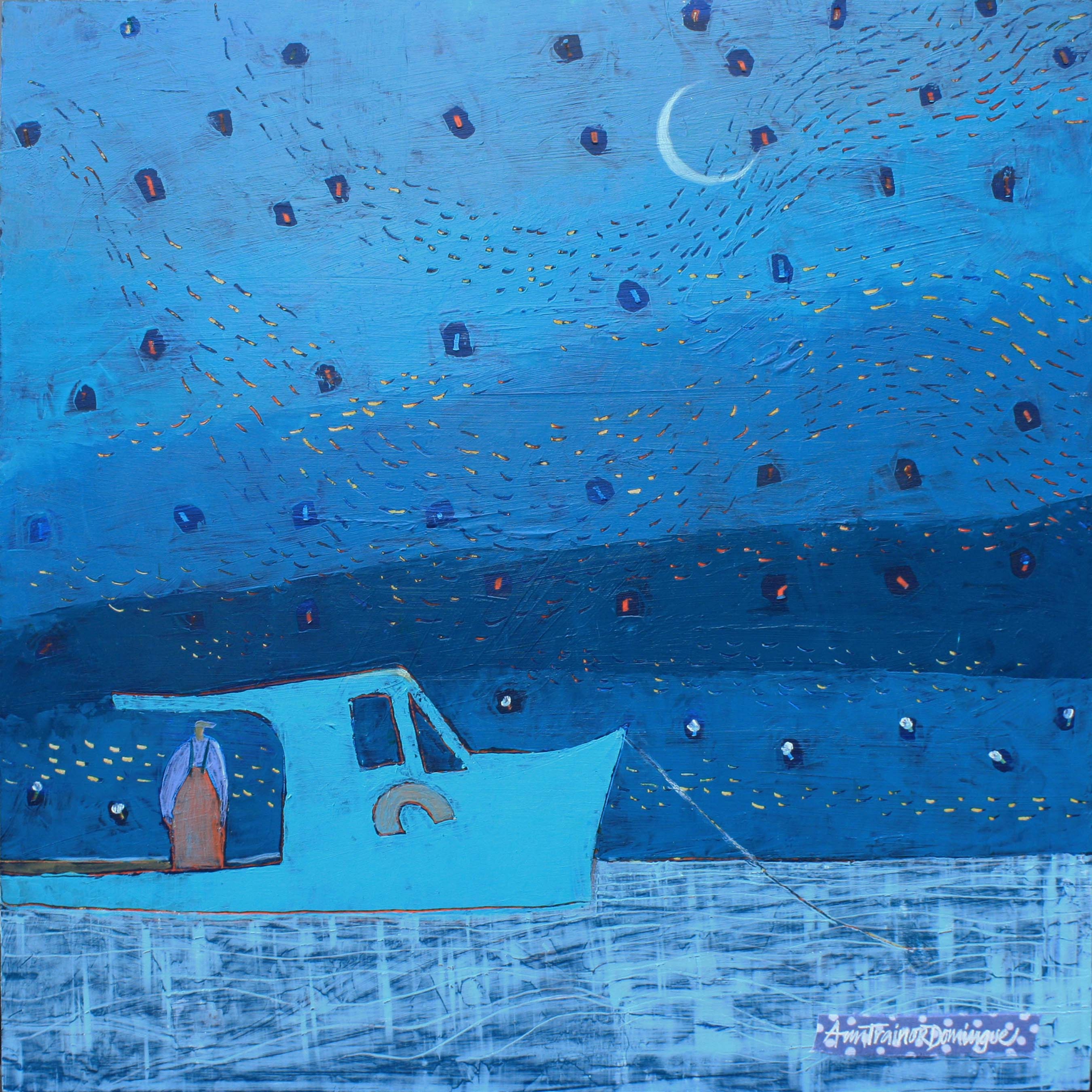 Click here to view Fishing Moon by Ann Trainor Domingue