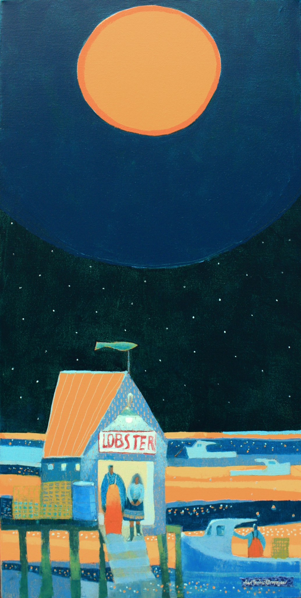 Click here to view Fish Moon Reflections 3 by Ann Trainor Domingue