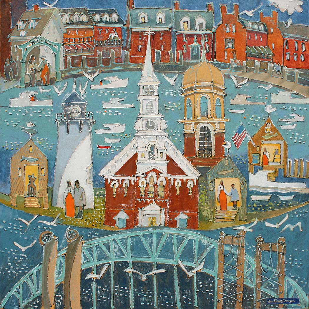 Click here to view Village Above and Below by Ann Trainor Domingue