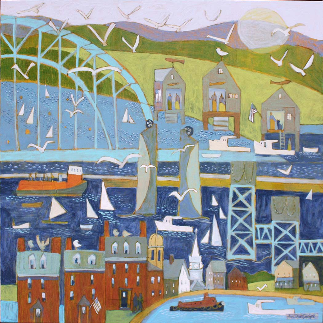 Click here to view Village Back and Forth by Ann Trainor Domingue