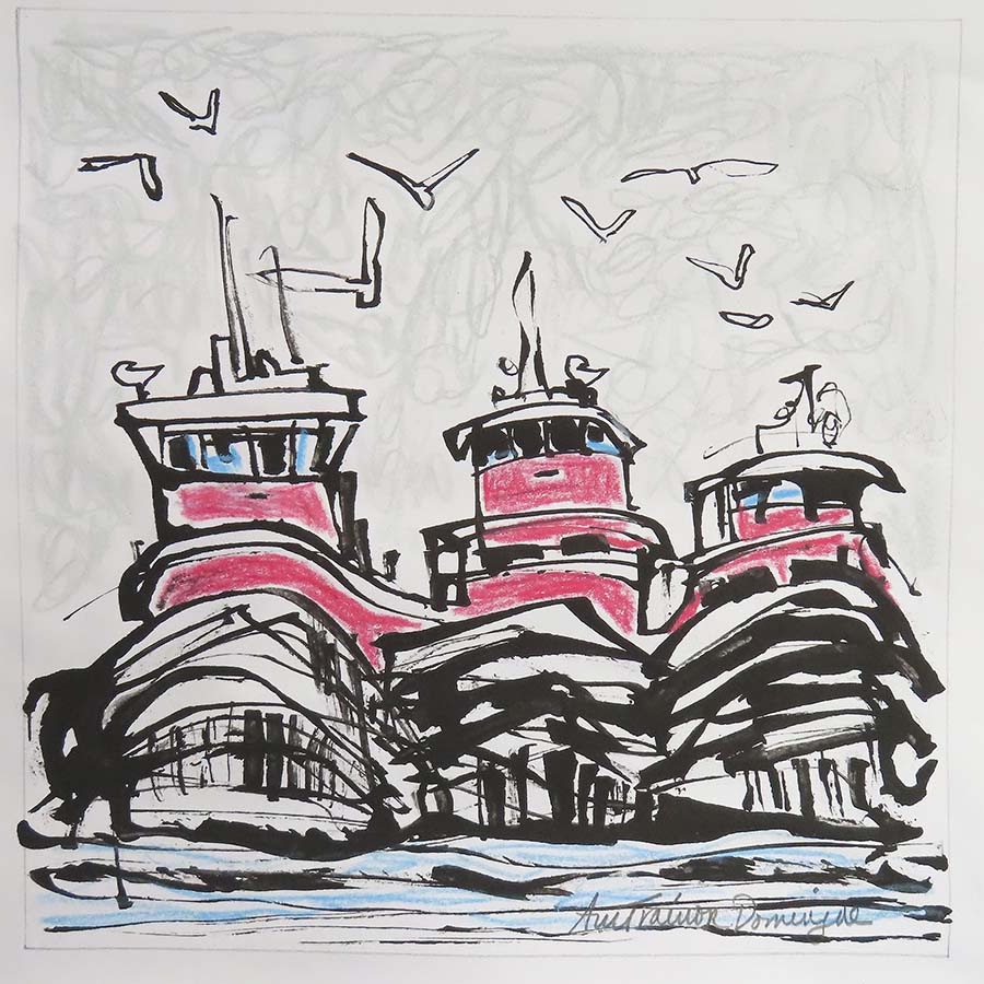 Click here to view Lined Up in Gray Portsmouth NH by Ann Trainor Domingue