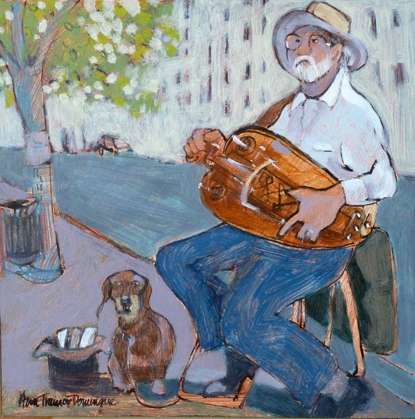 Click here to view Hurdy Gurdy on Newbury Street by Ann Trainor Domingue