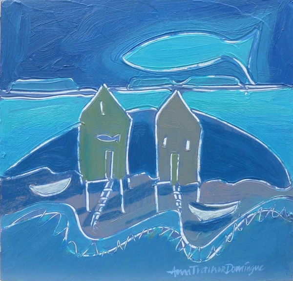 Click here to view Fishing Moon by Ann Trainor Domingue